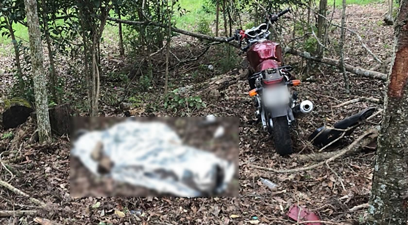 Jovem morre em saída de pista seguida de queda de moto na PR 182