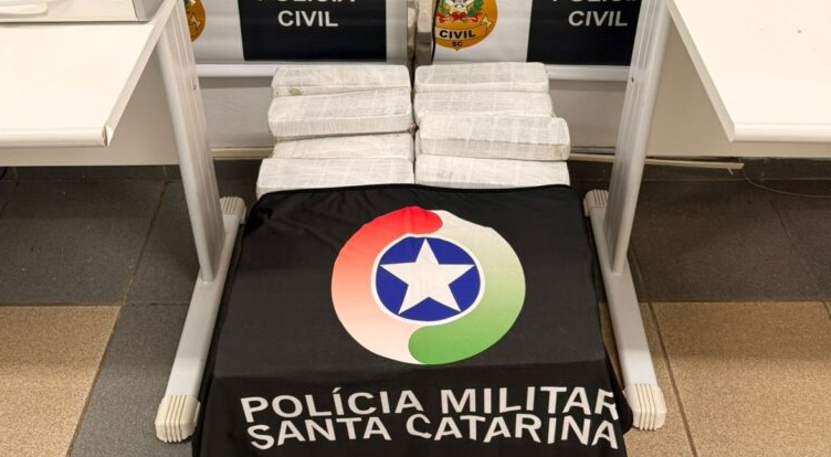 Operação conjunta apreende 68 quilos de maconha e prende suspeito no Oeste de SC