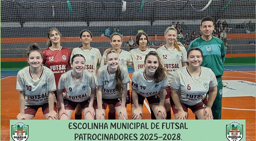 Categorias de base do futsal feminino de Guarujá do Sul conquistam bons resultados na Copa Interestadual