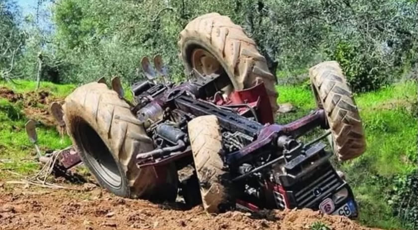 Idoso morre após acidente com trator em propriedade rural