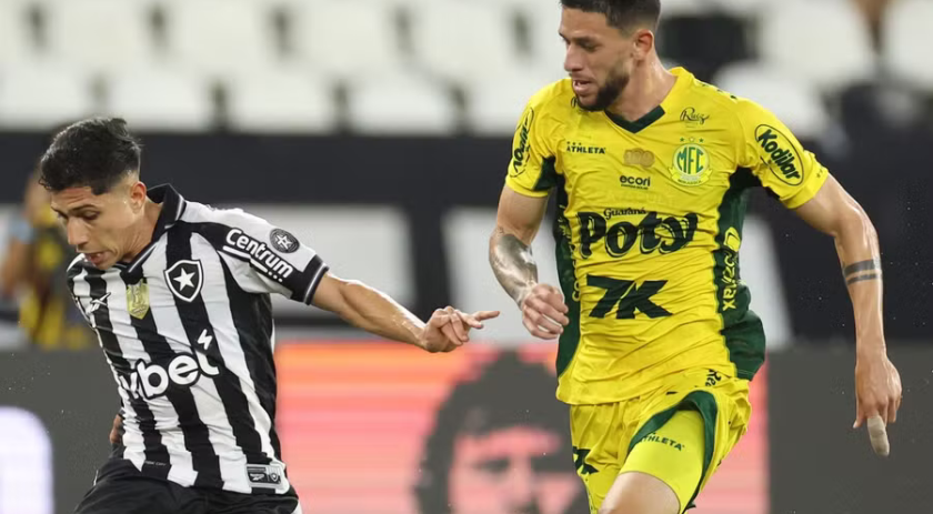 Botafogo abre 3 a 0, mas Mirassol arranca empate e se mantém no G4 do Brasileirão