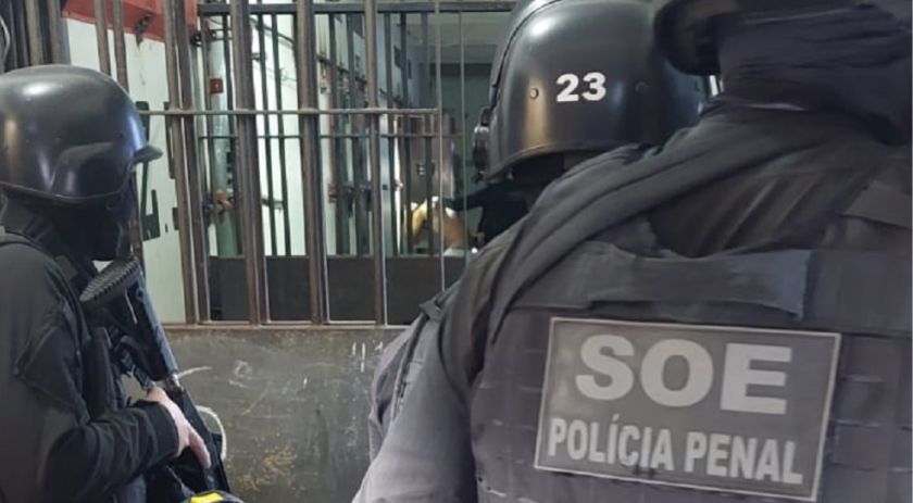 Policiais penais movimentam 1.300 apenados para inspeções na Penitenciária Estadual de Francisco Beltrão
