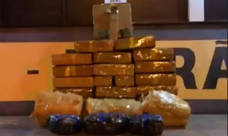 Veículo carregado com 510 quilos de maconha é apreendido no Paraná