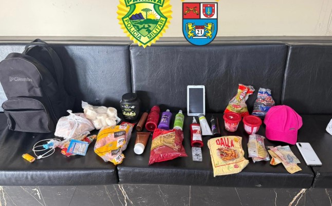 Polícia Militar prende autor de furto e recupera objetos
