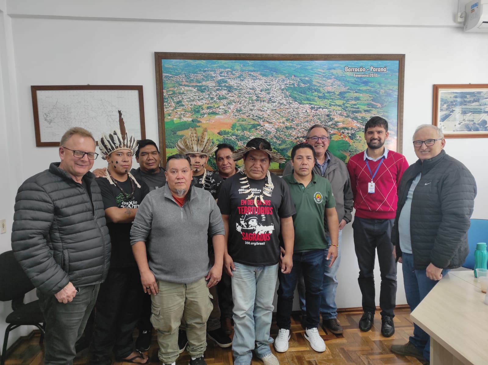 Administração avança em acordo para realocação da comunidade Kaingang com apoio da Funai e APIB