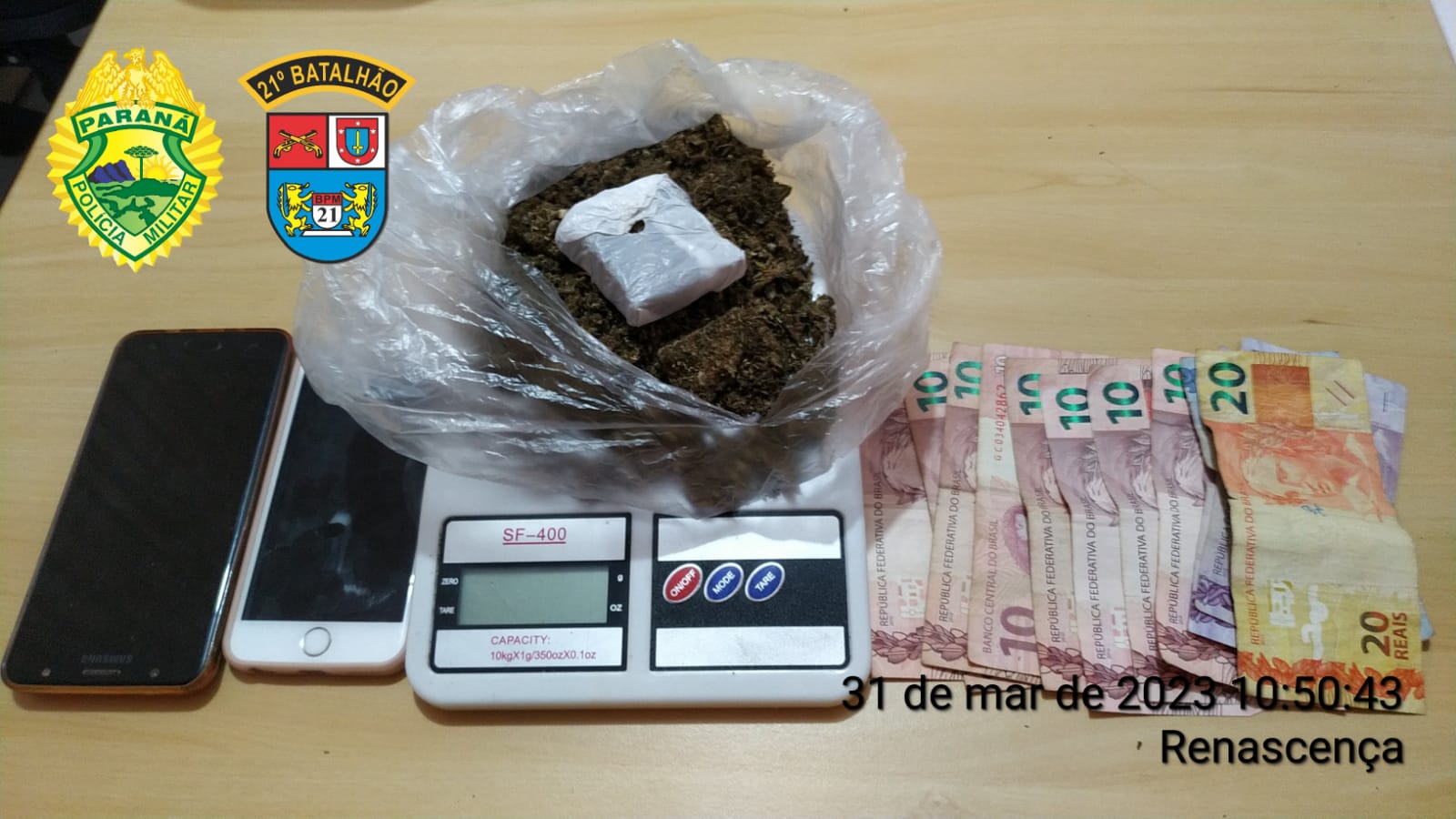 Homem é preso por tráfico de drogas