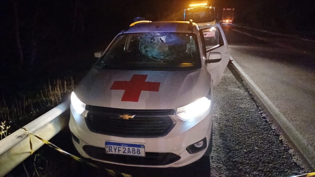Carro é atingido por peça de caminhão e mulher morre em Santa Catarina