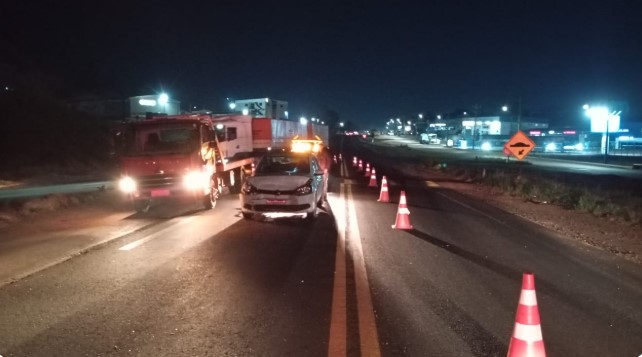 Colisão traseira é registrada na PR-280