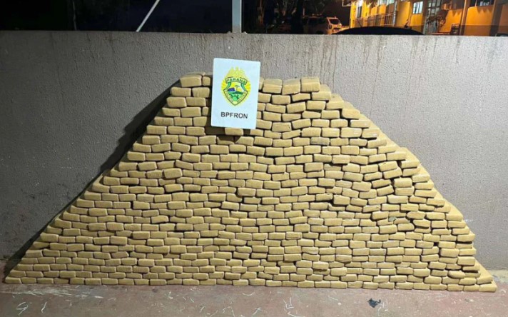 Mais de meia tonelada de maconha é apreendida pela PMPR no Paraná