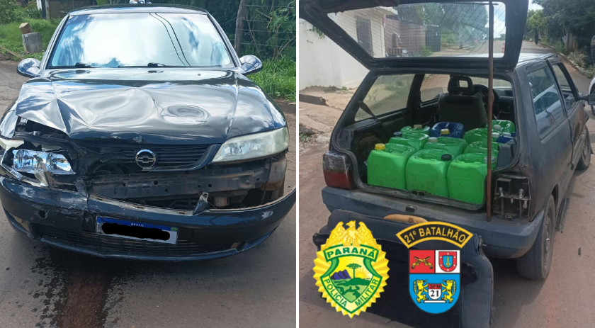 Colisão, Carga Ilegal e Prisão em Flagrante