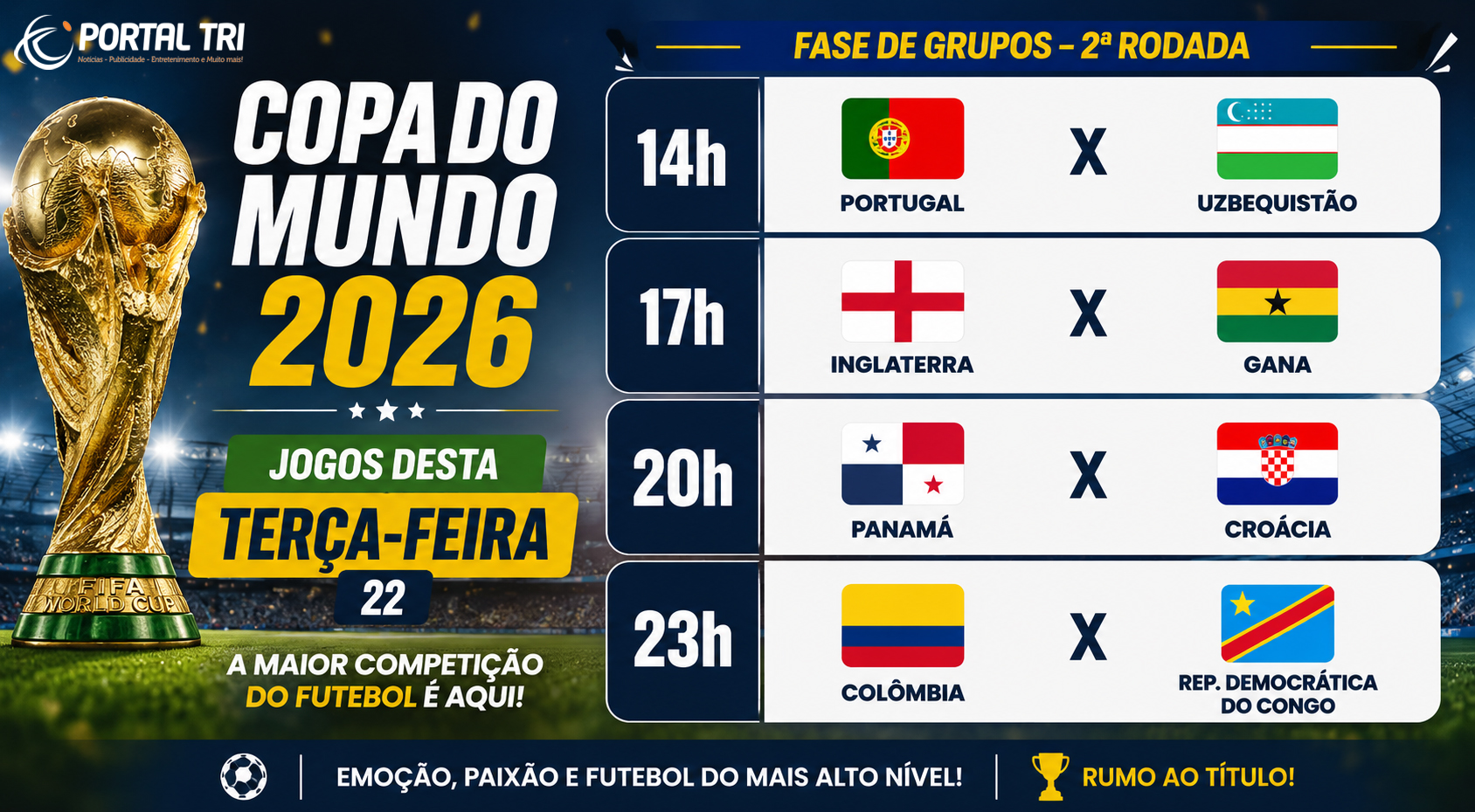 Cristiano Ronaldo e Inglaterra entram em campo nesta terça