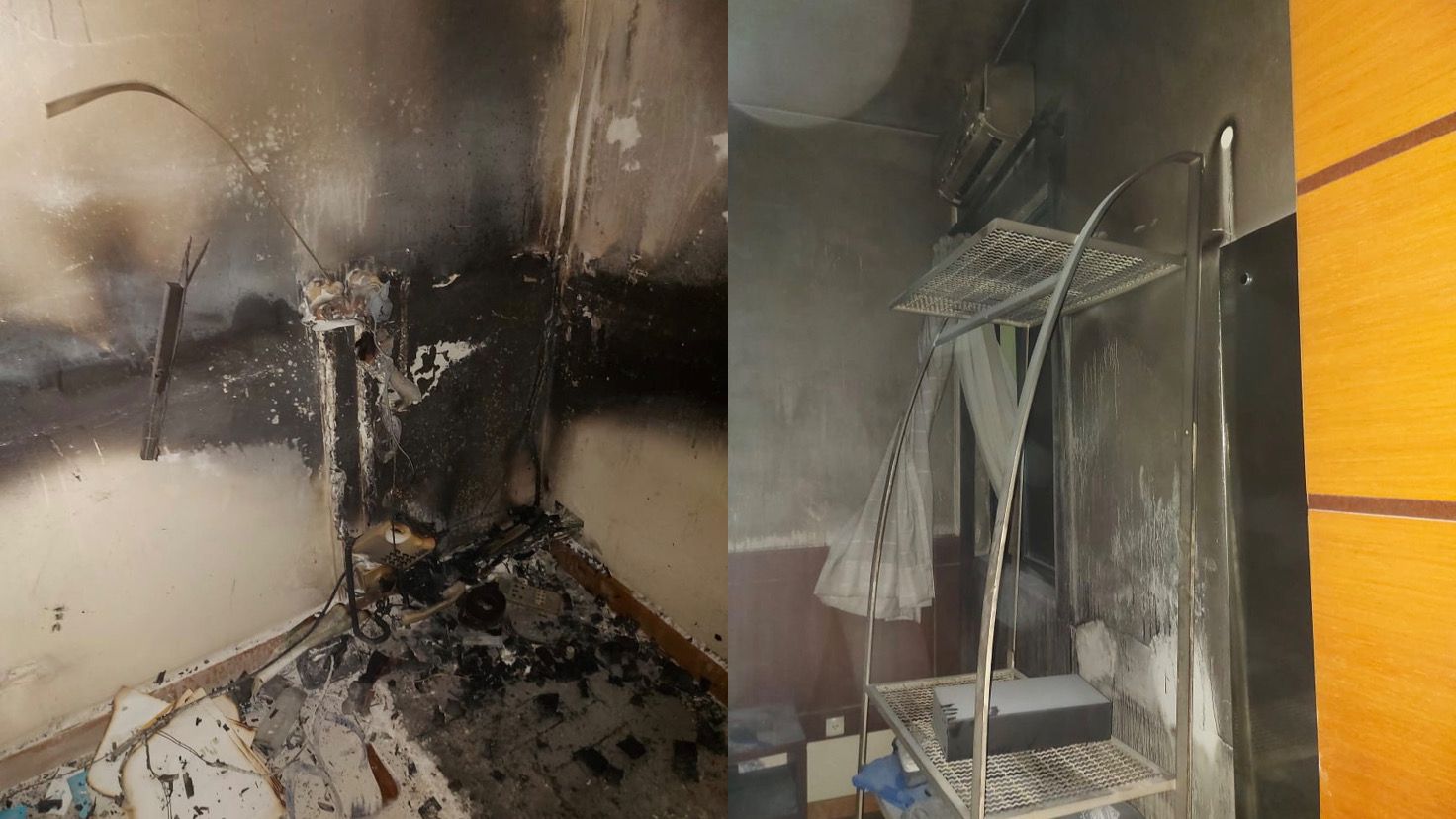 Quarto de hotel pega fogo em Chapecó