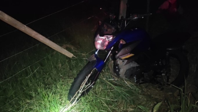 Motociclista fica ferida em acidente na SC-163