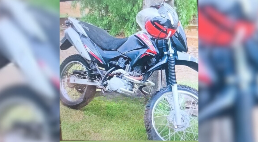 Motocicleta é furtada de propriedade rural em São Pedro Tobias