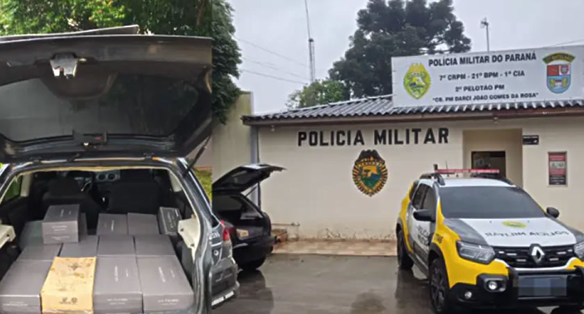 Carga com 180 garrafas de vinhos argentinos é apreendida pela PM na BR-280