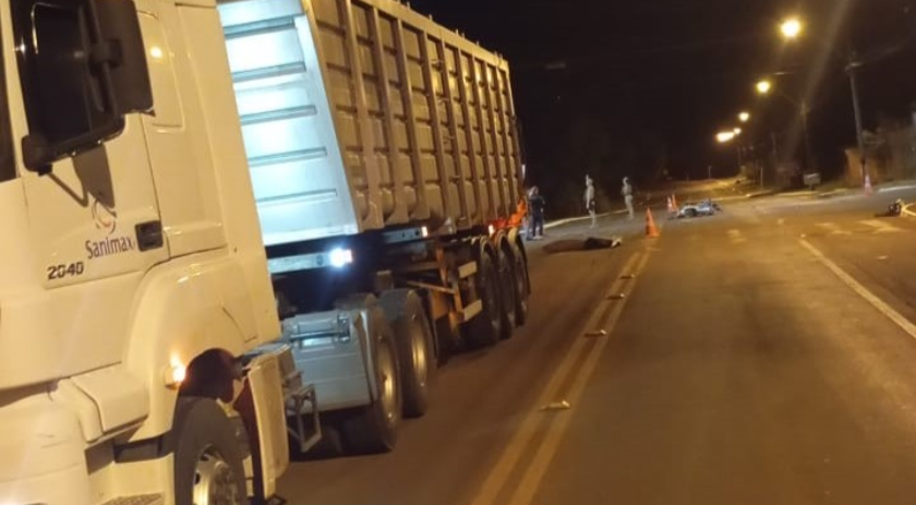 Motociclista morre em acidente com caminhão na SC-480 em Bom Jesus