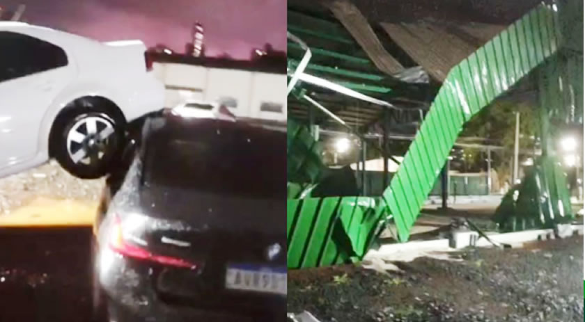Simepar aponta microburst como causa dos fortes ventos