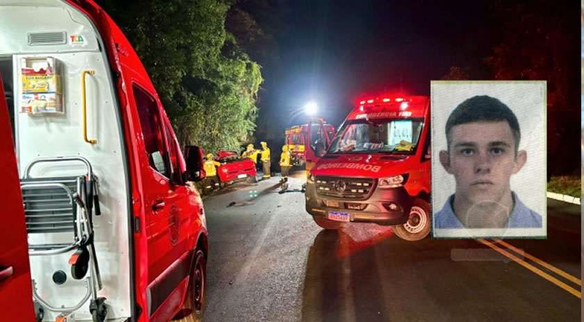 Identificado jovem de 23 anos vítima fatal em colisão na BR-158