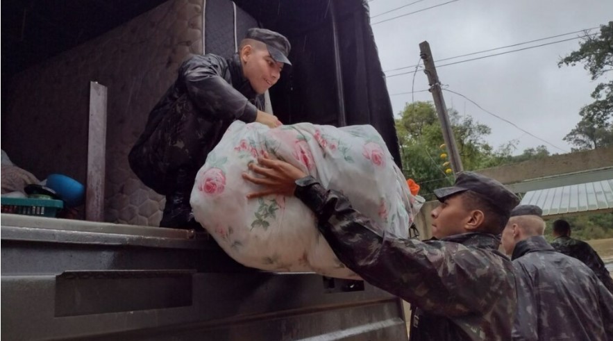 Forças Armadas mobilizam 626 militares em 19 municípios no RS