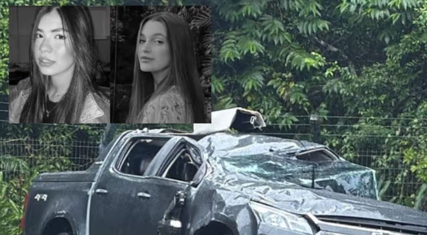 Jovens morrem após capotamento na BR-101 em SC; motorista e passageiro deixaram local do acidente
