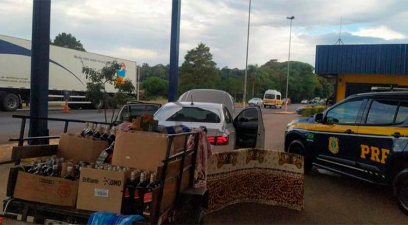 PRF apreende 200 litros de bebidas falsificadas no RS