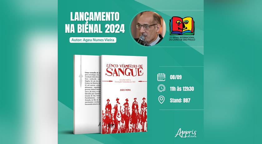 Autor migueloestino lança obra na Bienal Internacional do Livro