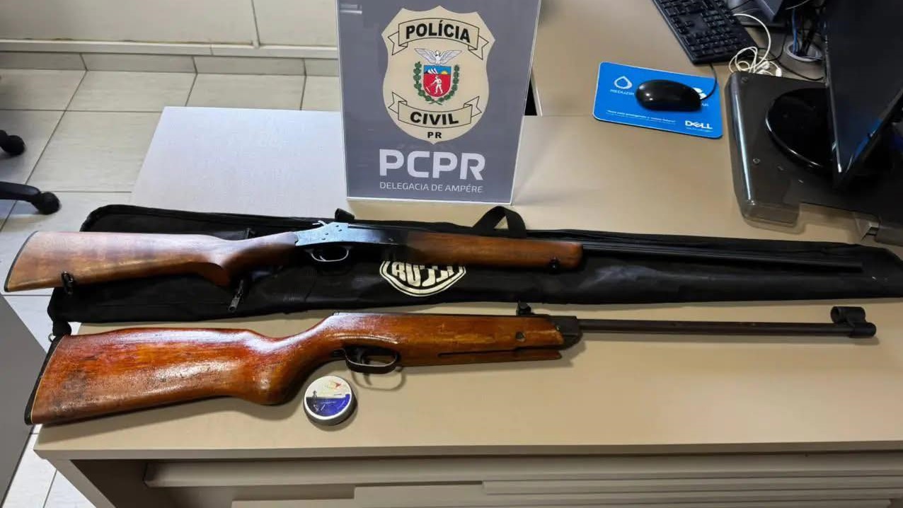 Polícia Civil cumpre mandado e apreende armas