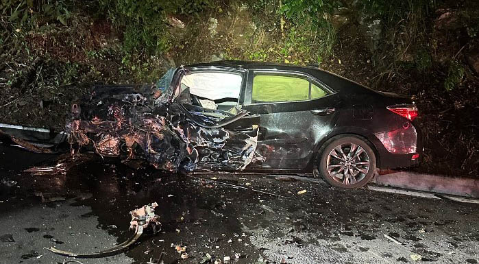 Colisão frontal na BR-158 deixa um jovem de 28 anos morto e cinco feridos