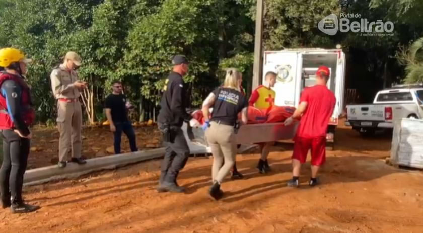 Corpo de homem é retirado do Rio Marrecas