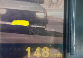 Chevette é flagrado a quase 150 km/h