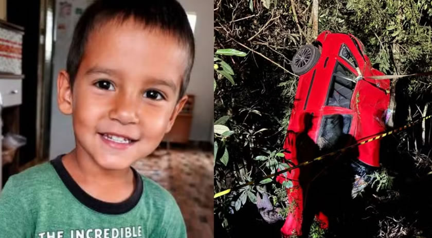 Menino de 7 anos é identificado após morrer em acidente na PR-493