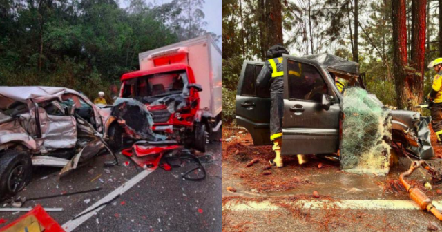 Em meia hora, dois acidentes matam pai, filho e outro homem na BR-282, em SC