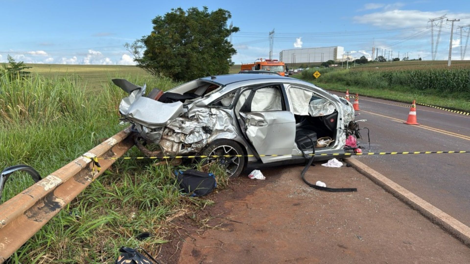 Adolescente morre e pais ficam feridos em acidente na BR-369, em Corbélia