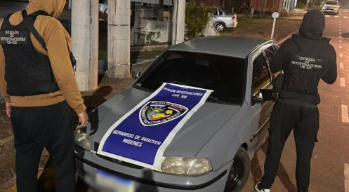 Polícia de Misiones recupera carro furtado no Brasil durante operação de fronteira