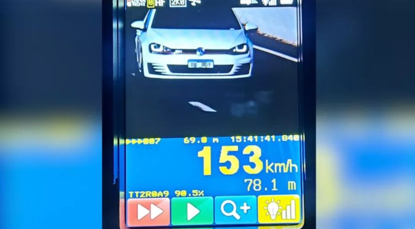 "Tá com pressa?" Motorista é flagrado a 153 Km/h na PRc 467 durante fiscalização
