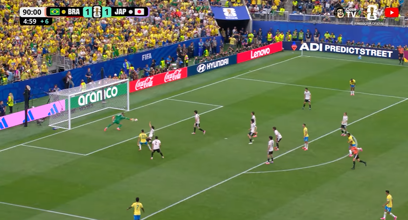 Brasil vira sobre Japão e avança às oitavas da Copa
