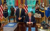 Flávio Bolsonaro é recebido por Trump na Casa Branca; saiba bastidores