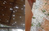 Ponte Serrada, Faxinal dos Guedes, Vargeão e São Domingos têm danos após granizo