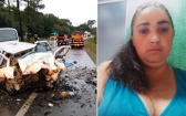 Mulher de 36 anos morre em colisão frontal entre dois carros na BR-116 em Santa Catarina