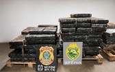 Mais de 1,1 tonelada de maconha é apreendida em ação conjunta do BPFRON e Polícia Federal