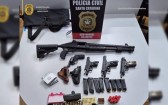 Polícia Civil apreende armas e munições de investigado por ameaças em comércio