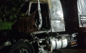 Incêndio destrói cabine de carreta na BR-158