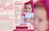 Família faz campanha para ajudar Betina em cirurgia de cranioestenose