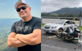 Sargento da PM morre após acidente de moto em rodovia de SC