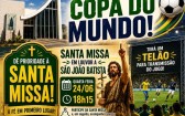 Horário da Santa Missa é antecipado para permitir participação dos fiéis no jogo do Brasil