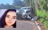 Identificada jovem de 22 anos que morreu após carro sair da pista e bater em árvore