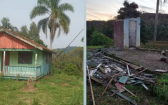 Criminosos desmontam e furtam casa de madeira inteira em Santa Catarina; proprietário descobriu crime após 20 dias