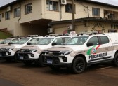 Polícia Militar recebe viaturas para policiamento de fronteira