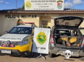 Polícia Militar apreende 30 kg de cocaína em carro com casal e bebê