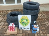 BPFron apreende veículo com diversas mercadorias paraguaias descaminhadas